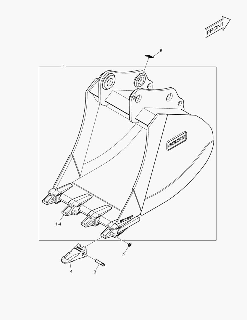 7200 BUCKET ASSВґY - 0.76mВі - H CLASS
