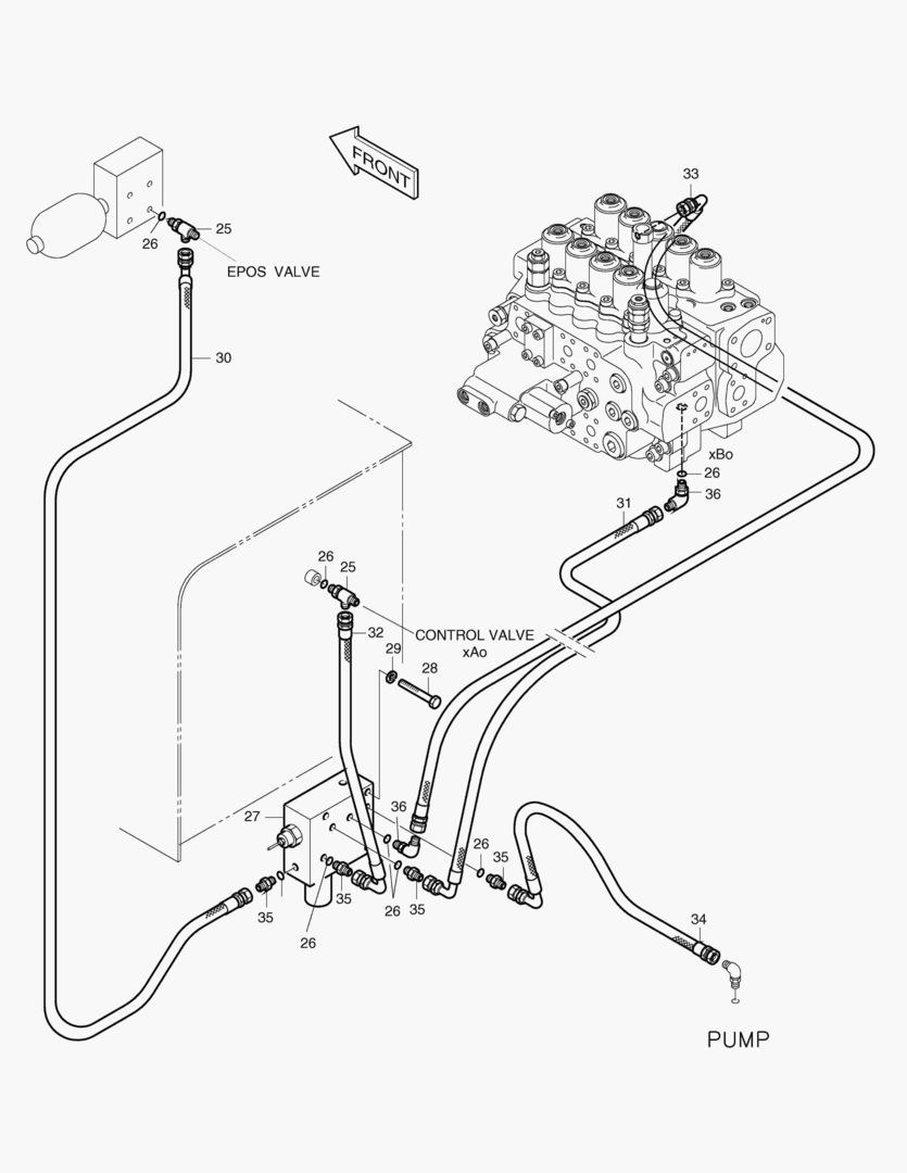 ТРУБОПРОВОД СЕРВОУПРАВЛЕНИЯ-ГИДРОМОЛОТ