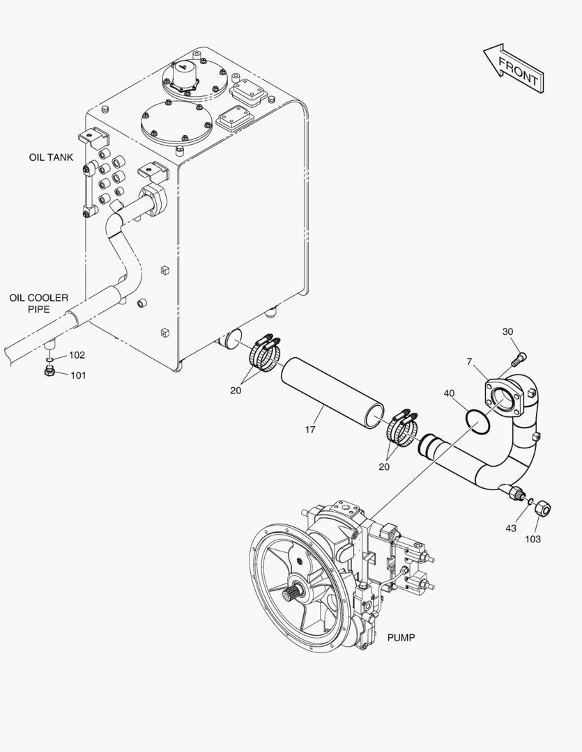 ТУБОПРОВОД МАСЛЯНОГО РАДИАТОРА(1)