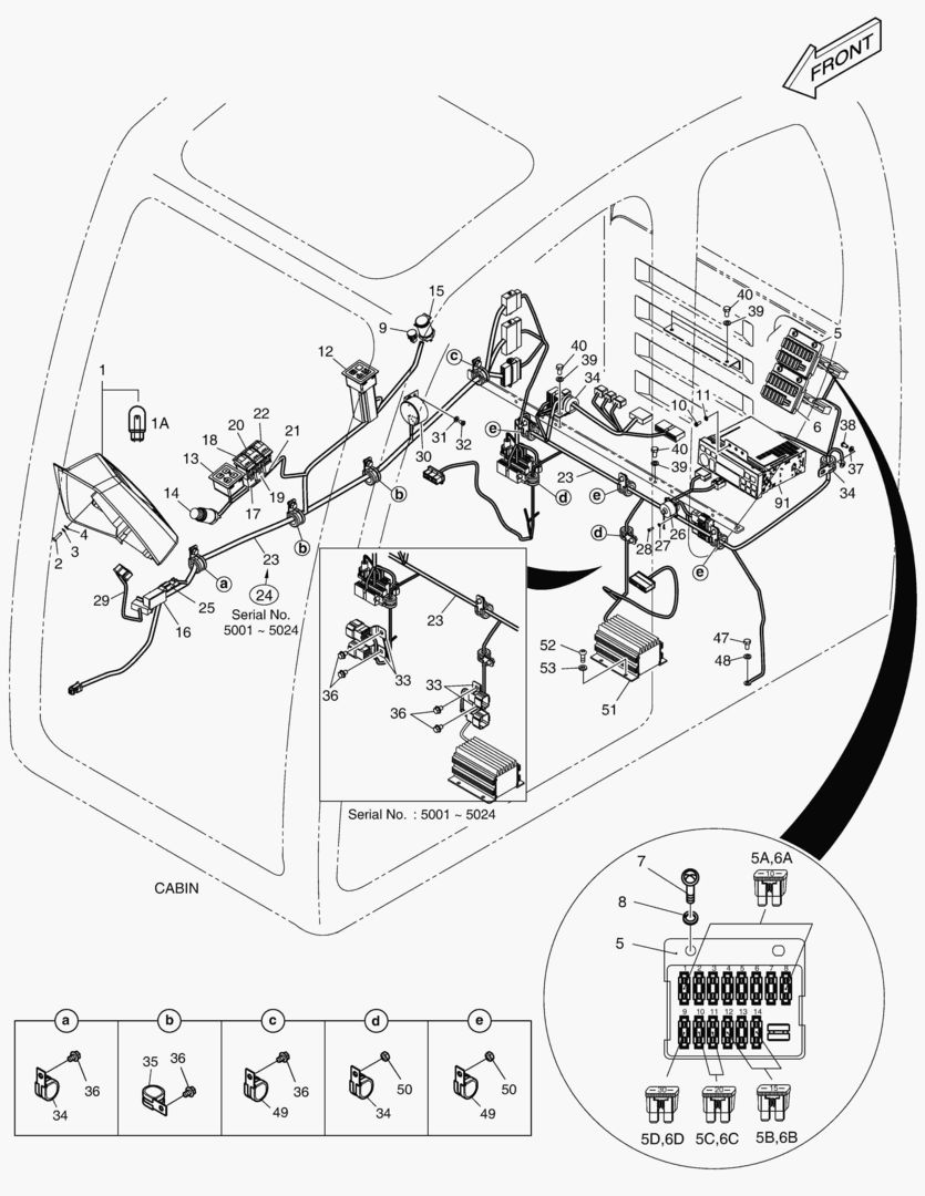 1710 ELECTRIC PARTS - CABIN [5001~5061]