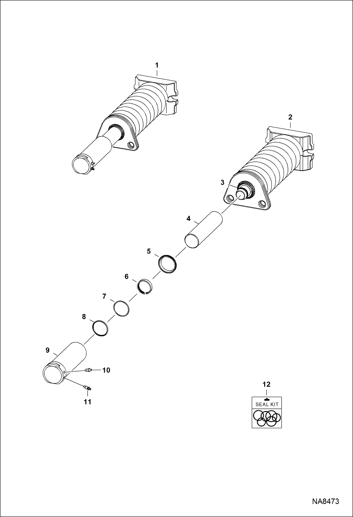 НАТЯЖИТЕЛЬ ГУСЕНИЦЫ (СЕРИЙНЫЙ НОМЕР AJ1911001 - AJ1911685)