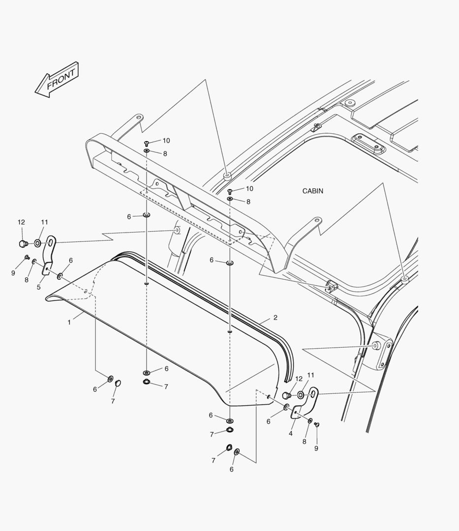 Спецтехника 6270 RAIN SHIELD & LAMP MOUNTING - главное фото