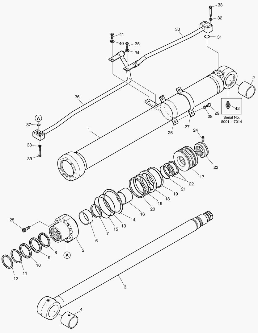 Спецтехника 4220 BOOM CYLINDER - L.H [5001~7057] - главное фото