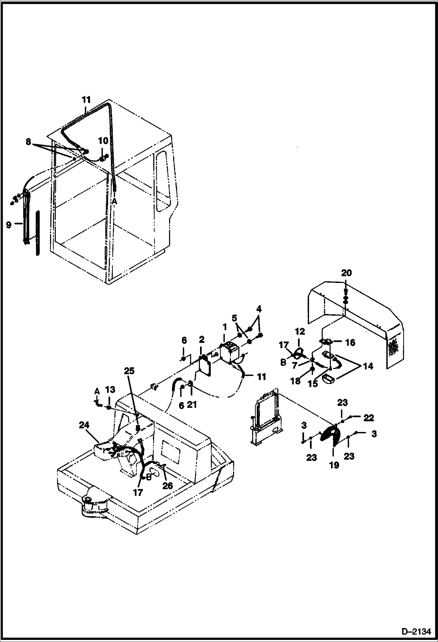 СТЕКЛООМЫВАТЕЛЬ, ОСВЕЩЕНИЕ ДВИГАТЕЛЯ И ЗАЩИТНАЯ РЕШЕТКА ОГРАЖДЕНИЯ ВЕНТИЛЯТОРА ДЛЯ ЭКСКАВАТОРОВ, ПРОДАЮЩИХСЯ НА СКАНДИНАВСКИХ СТРАНАХ