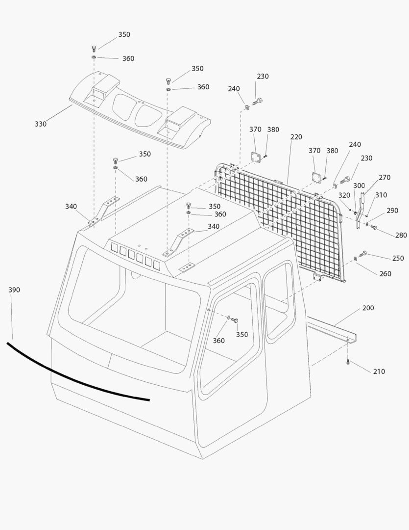 G310-6 CAB; EQUIPMENT OUTSIDE [~710789]