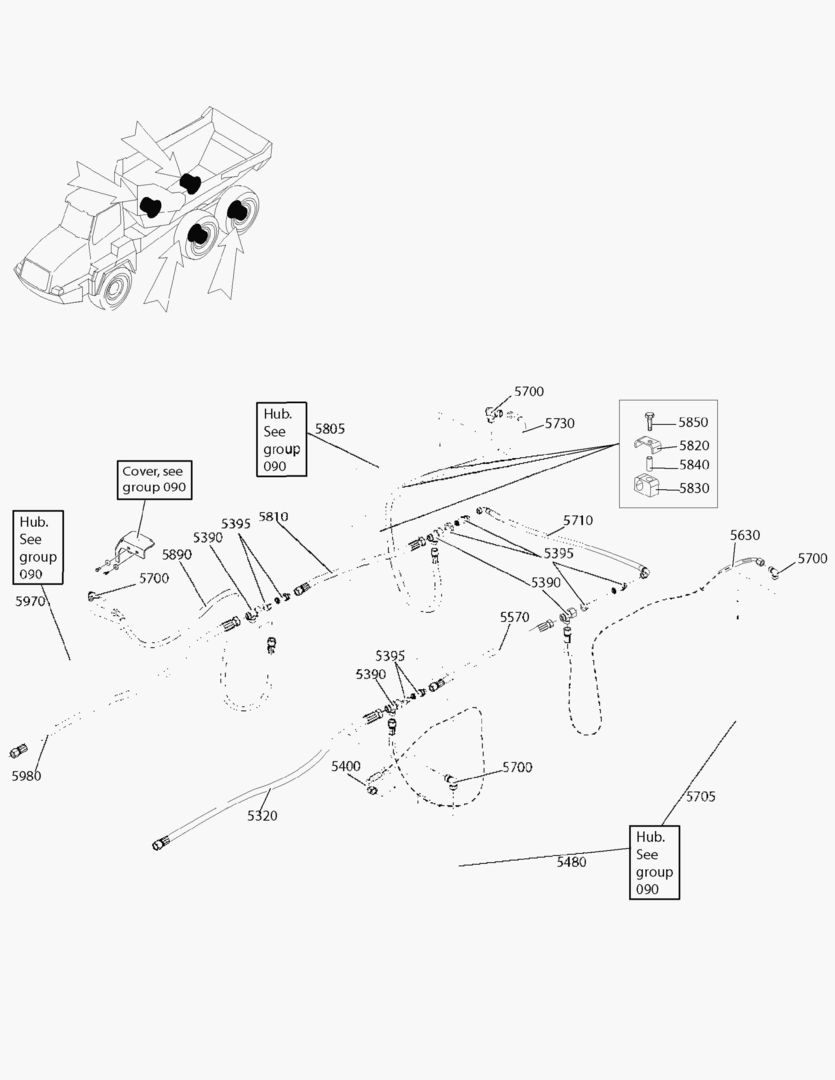 Спецтехника G190-60A BRAKE SYSTEM; REAR TANDEM [810053~] - главное фото
