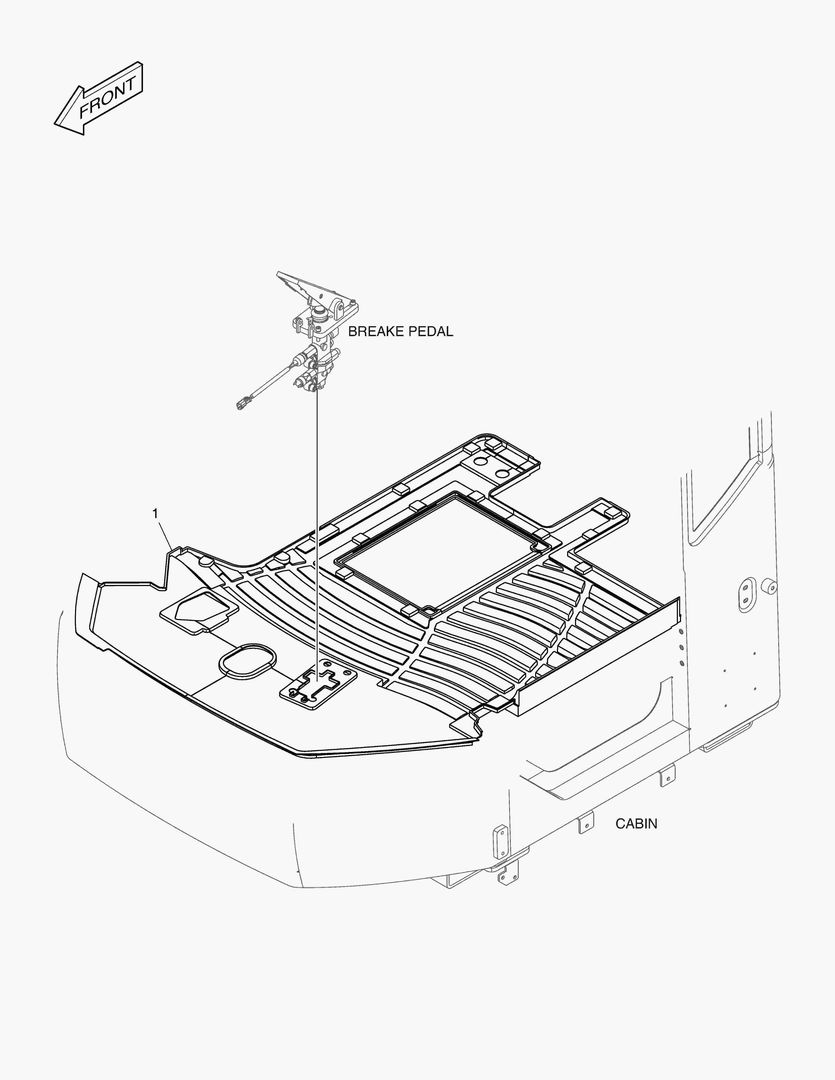 O AUXILIARY BRAKE PEDAL [10402~]