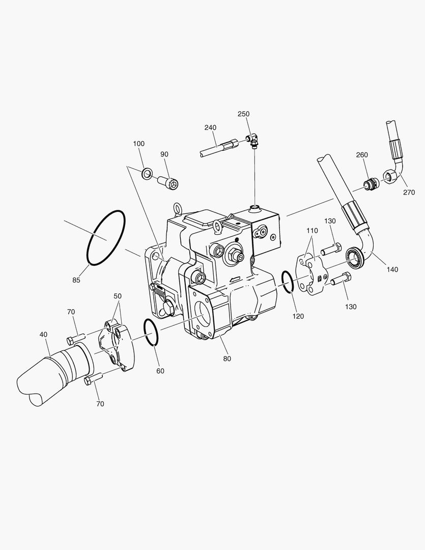 G190-40 MAIN HYDRAULIC PUMP