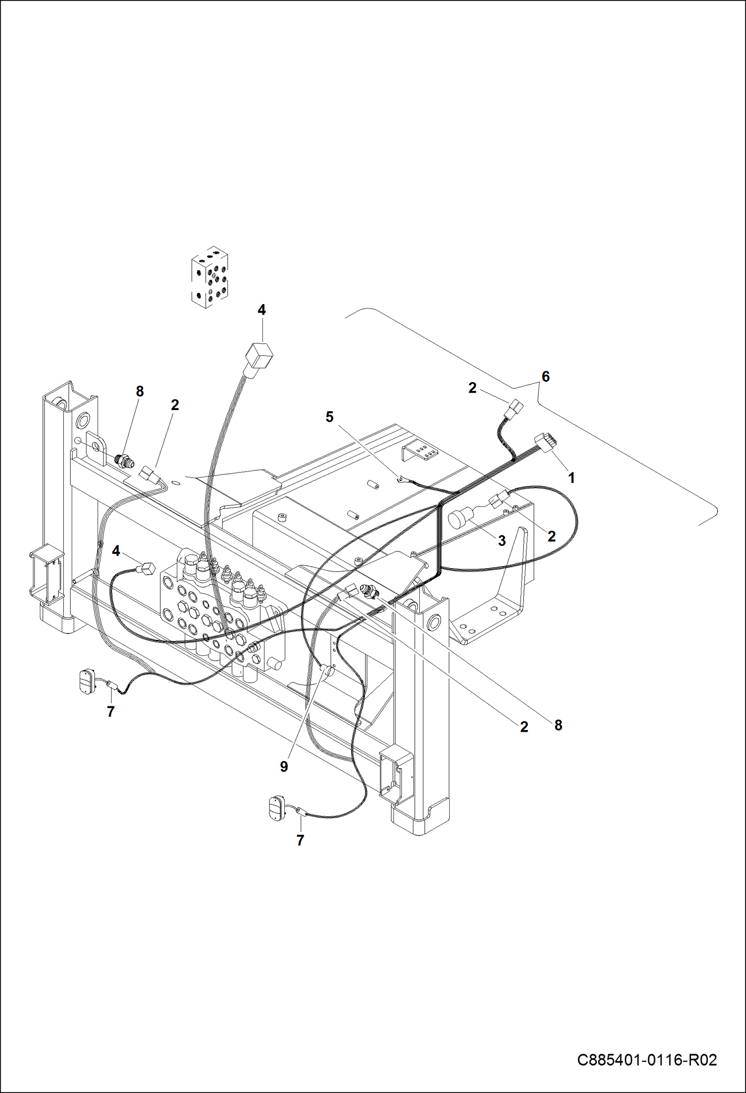 ШТУЦЕР ОБРАТНОЙ ЛОПАТЫ В СБОРЕ