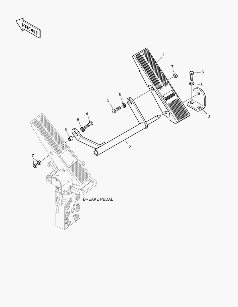 5830 PEDAL VALVE - OPT.
