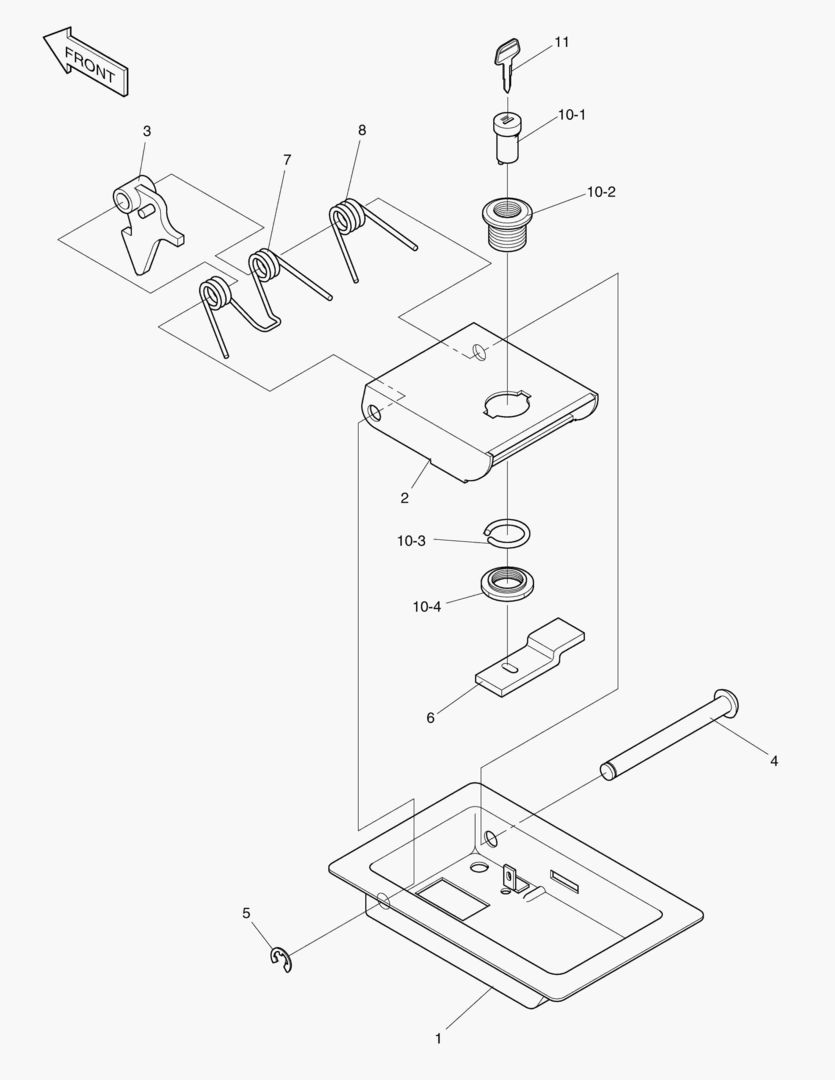 1555 DOOR LOCK R.H [4~]