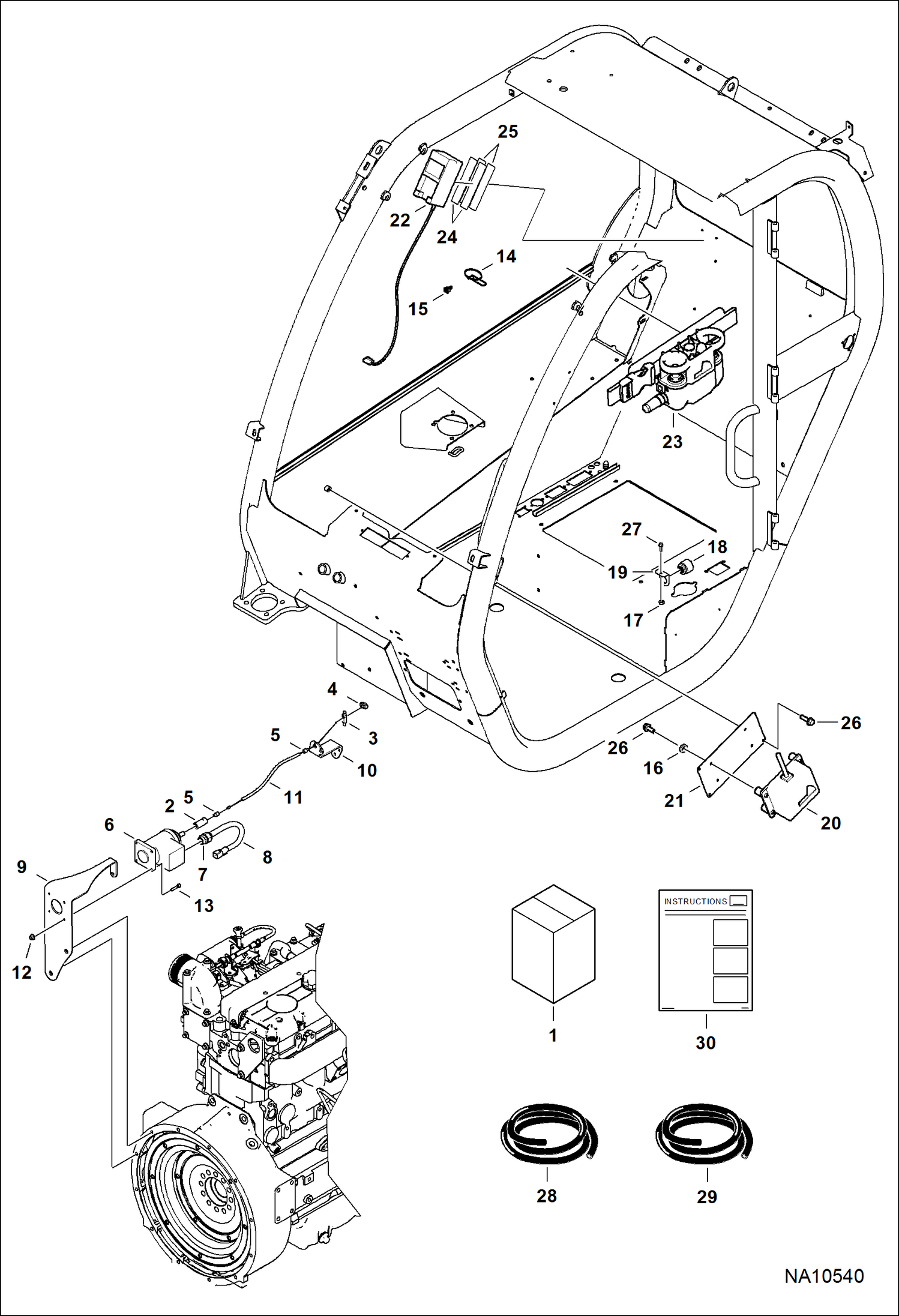 КОМПЛЕКТ ДЛЯ ДИСТАНЦИОННОГО УПРАВЛЕНИЯ ДРОССЕЛЬНОЙ ЗАСЛОНКОЙ