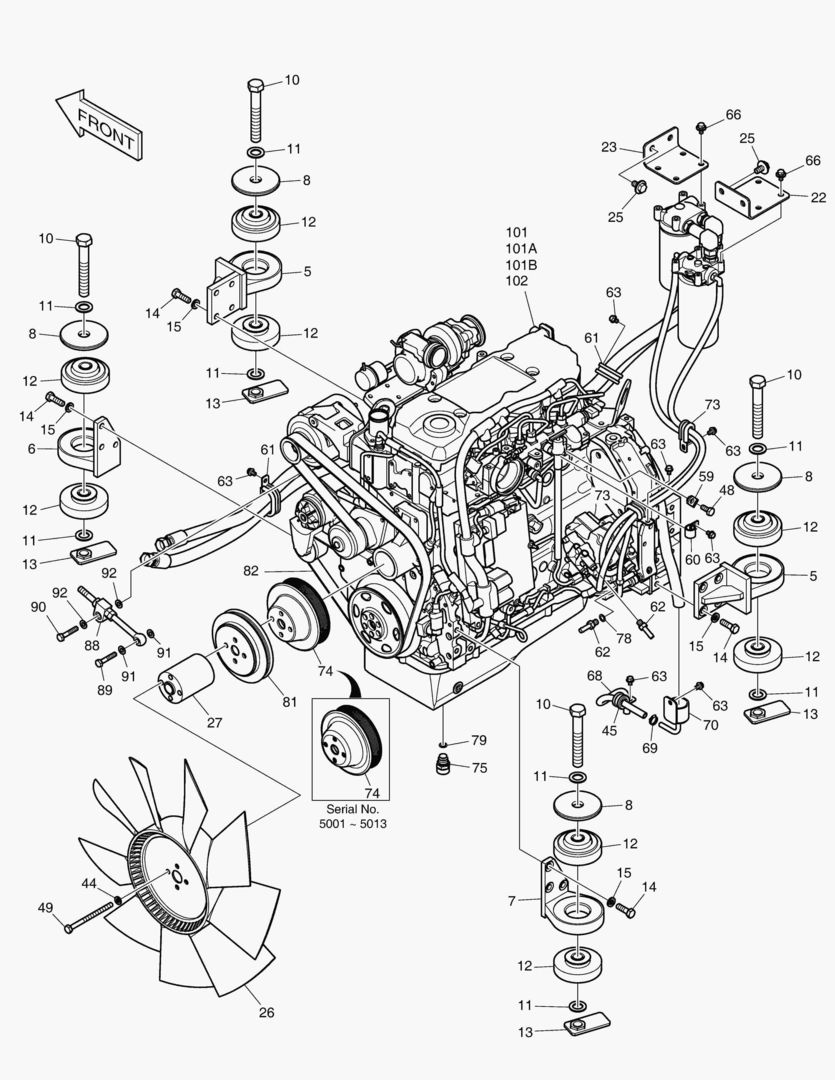 МОНТАЖ ДВИГАТЕЛЯ