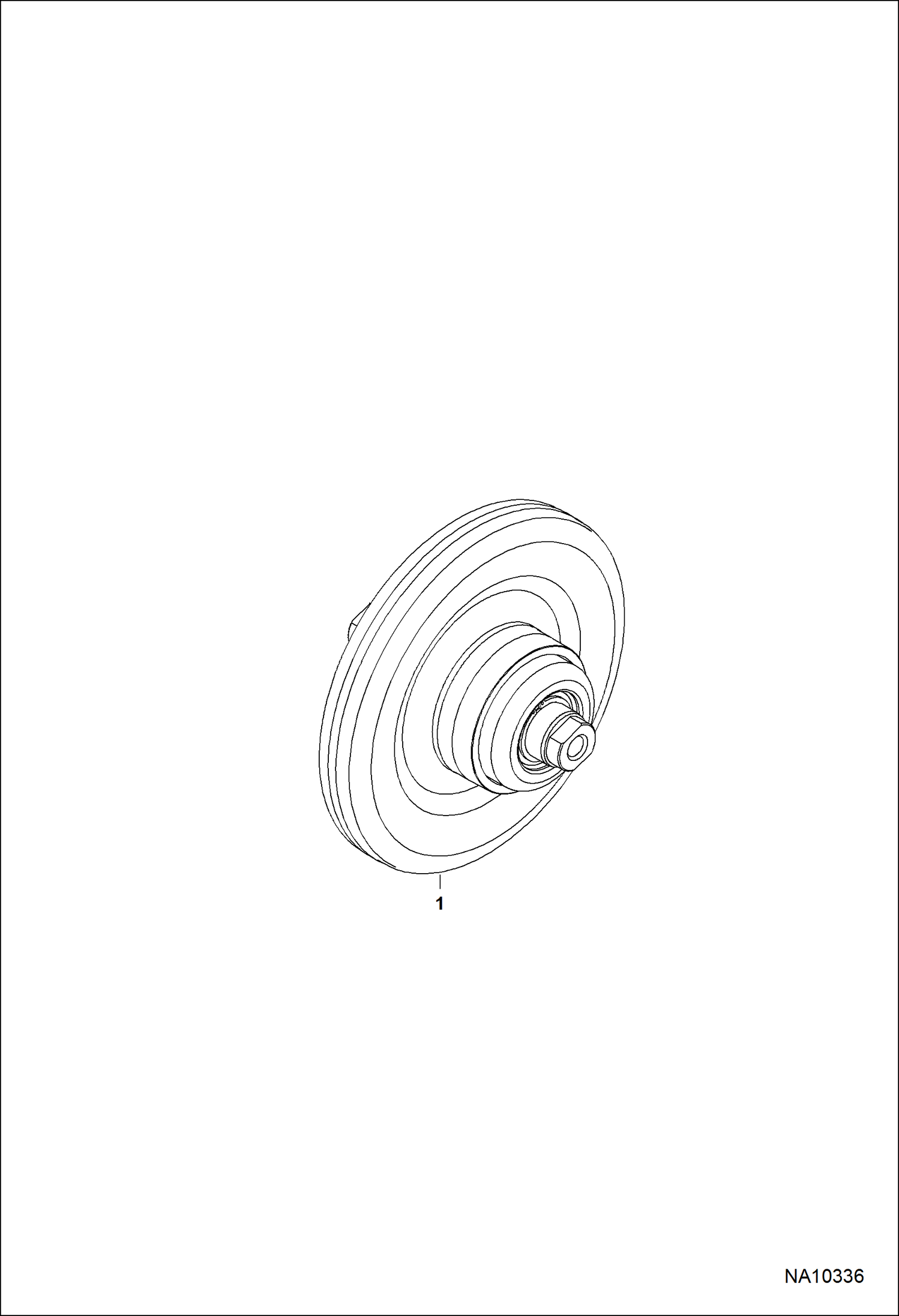 ЗАДНЕЕ НАТЯЖНОЕ КОЛЕСО (СЕРИЙНЫЙ НОМЕР A3NS12001 И ВЫШЕ)