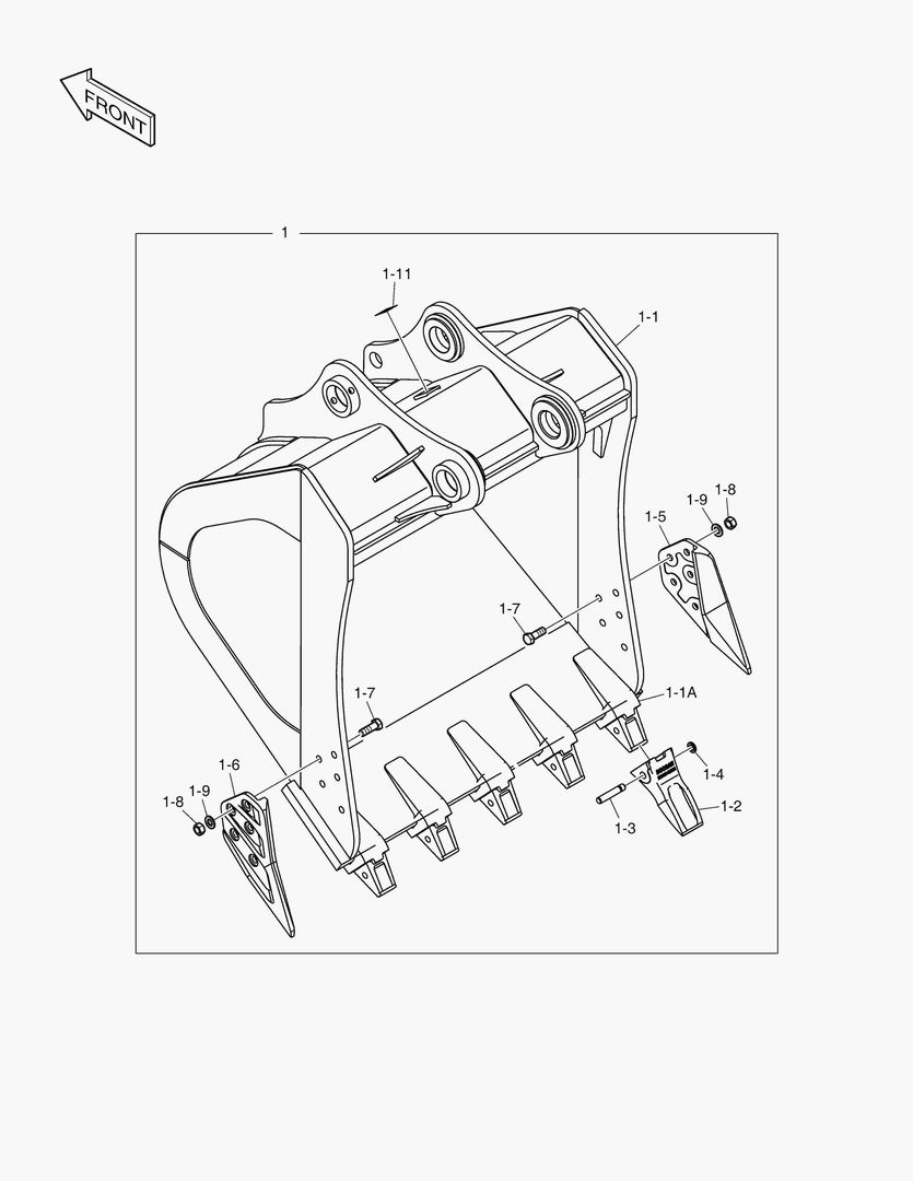 6840 BUCKET - 1.61mВі