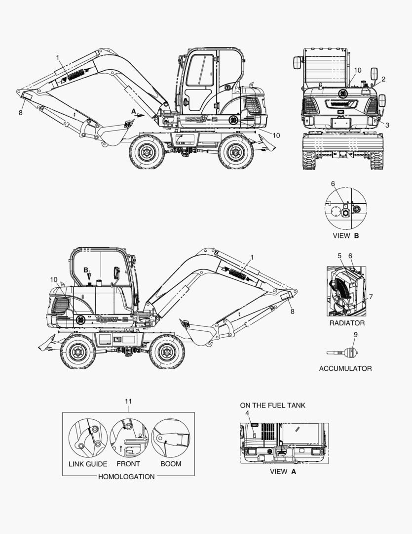 ПРЕДУПРЕЖДАЮЩАЯ ТАБЛИЧКА - ВНЕШНЯЯ ЧАСТЬ