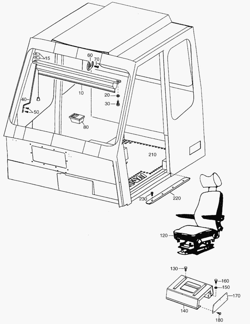 G320-2 CAB; EQUIPMENT INSIDE
