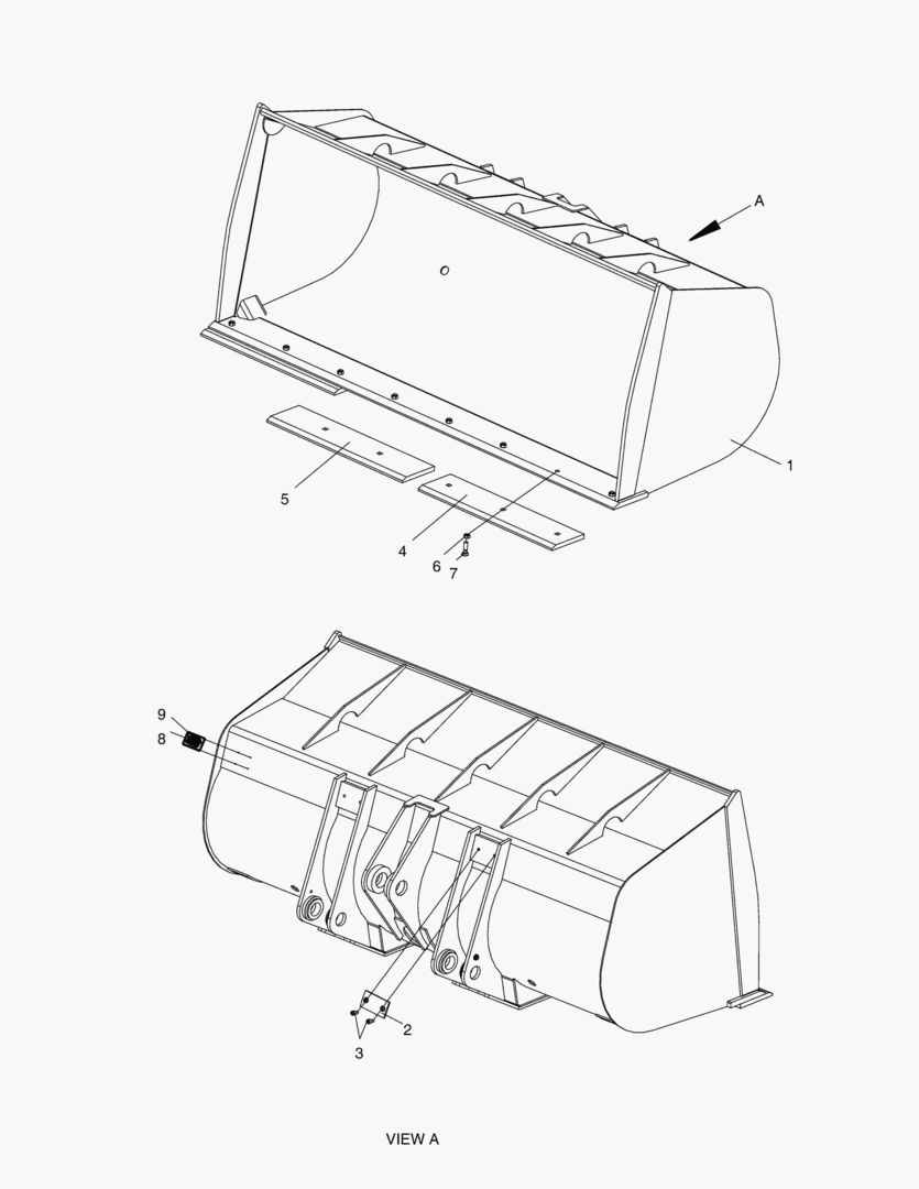 5123 BUCKET ASS`Y-5.0m3 Cutting Edge [10594~]