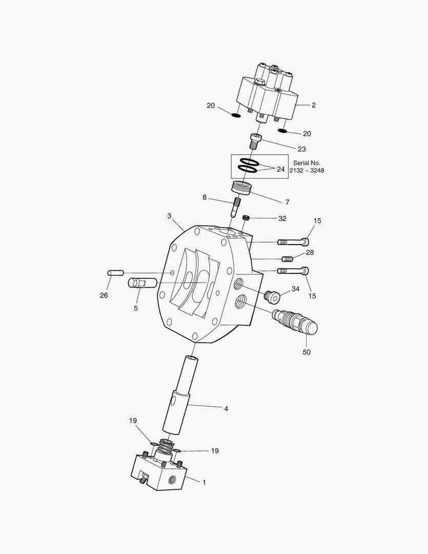 Спецтехника 4222 CONTROL PARTS-TRAVEL MOTOR [2132~] - главное фото