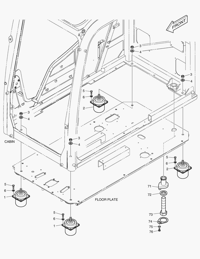 УСТАНОВКА КАБИНЫ