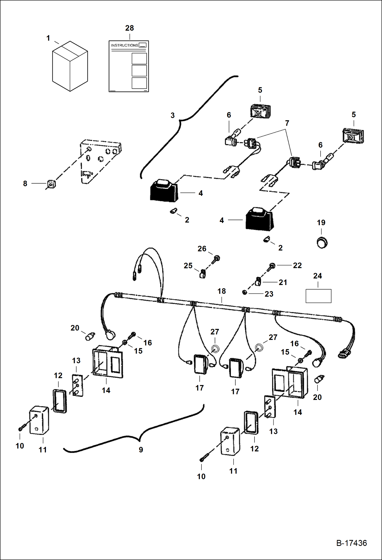 КОМПЛЕКТ УСТРОЙСТВ ОСВЕЩЕНИЯ (ФРОНТАЛЬНЫЙ И ЗАДНИЙ)