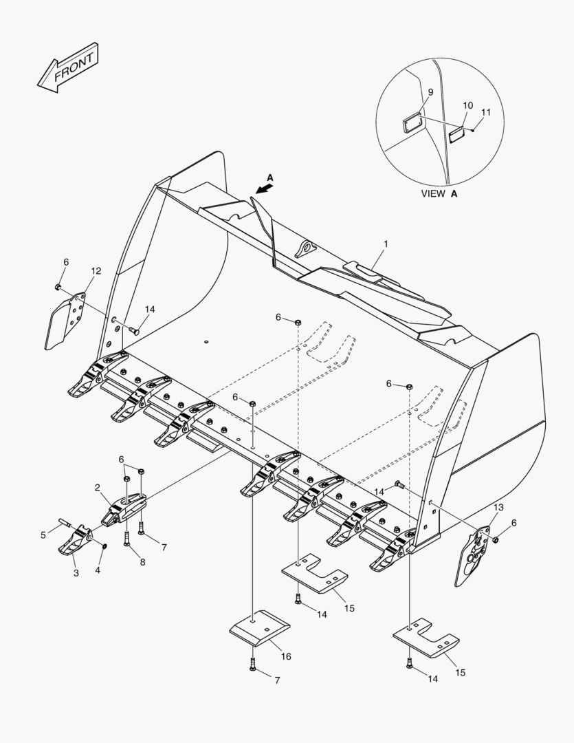 5700 BUCKET - 4.7гЋҐ - TOOTH(MH)
