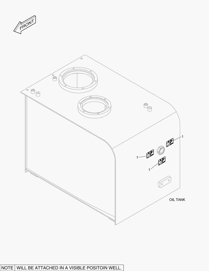 4310 DECAL - OIL CHECK