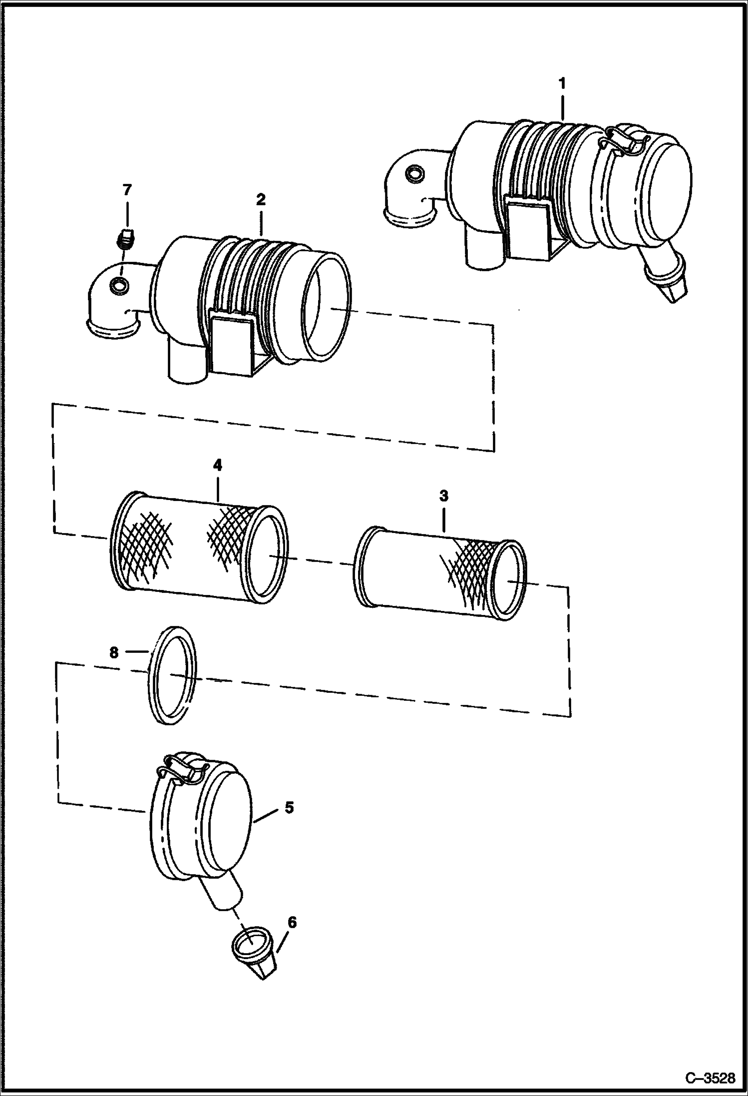Схема ВОЗДУШНЫЙ ФИЛЬТР
