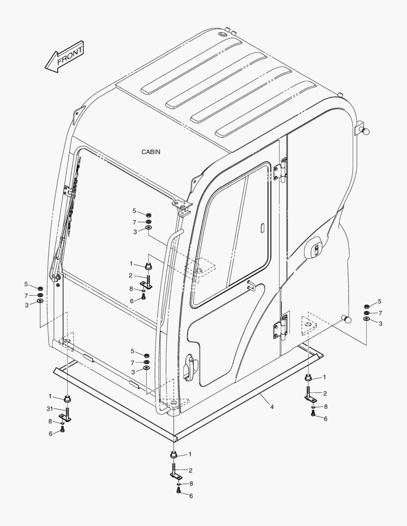 УСТАНОВКА КАБИНЫ