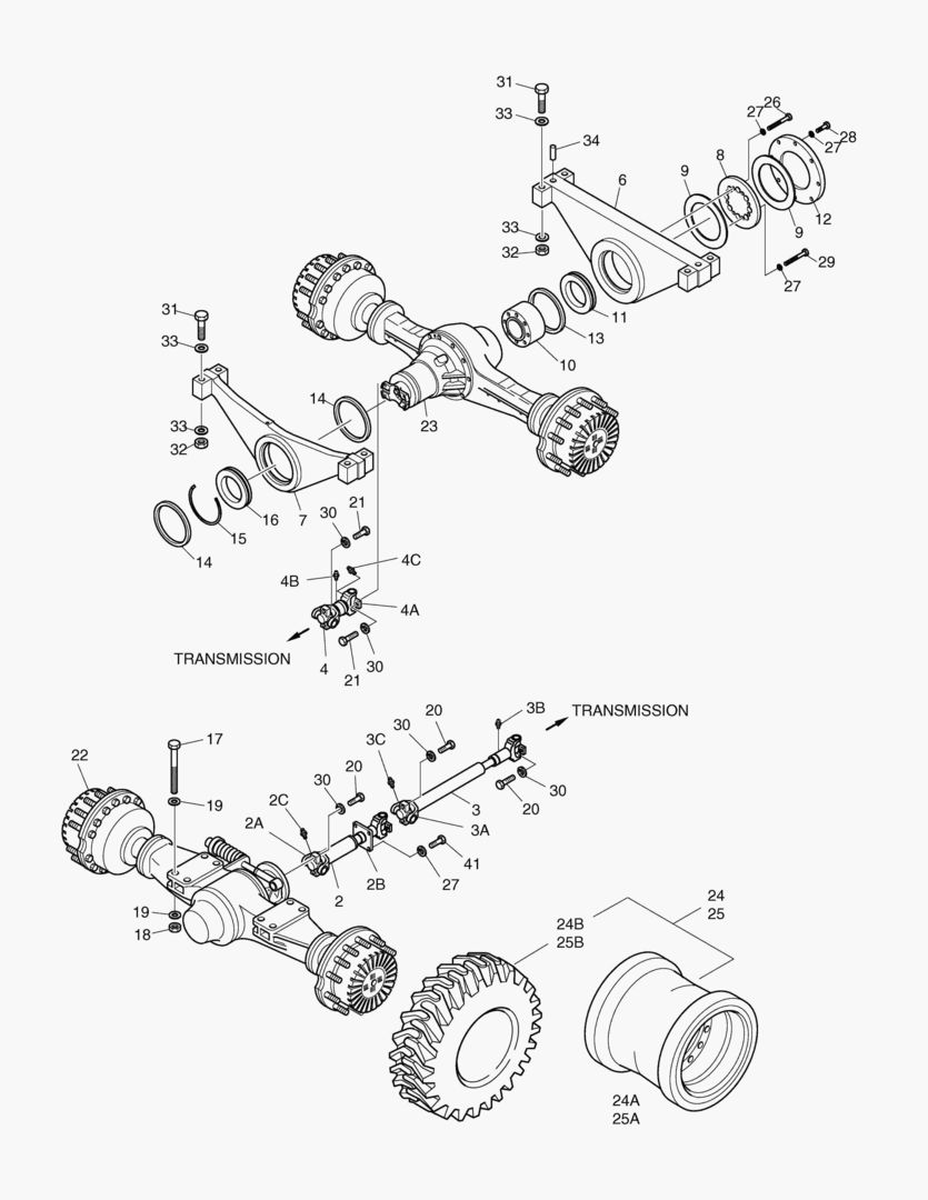 1162 AXLE & DRIVE SHAFT-MAX. TRAC