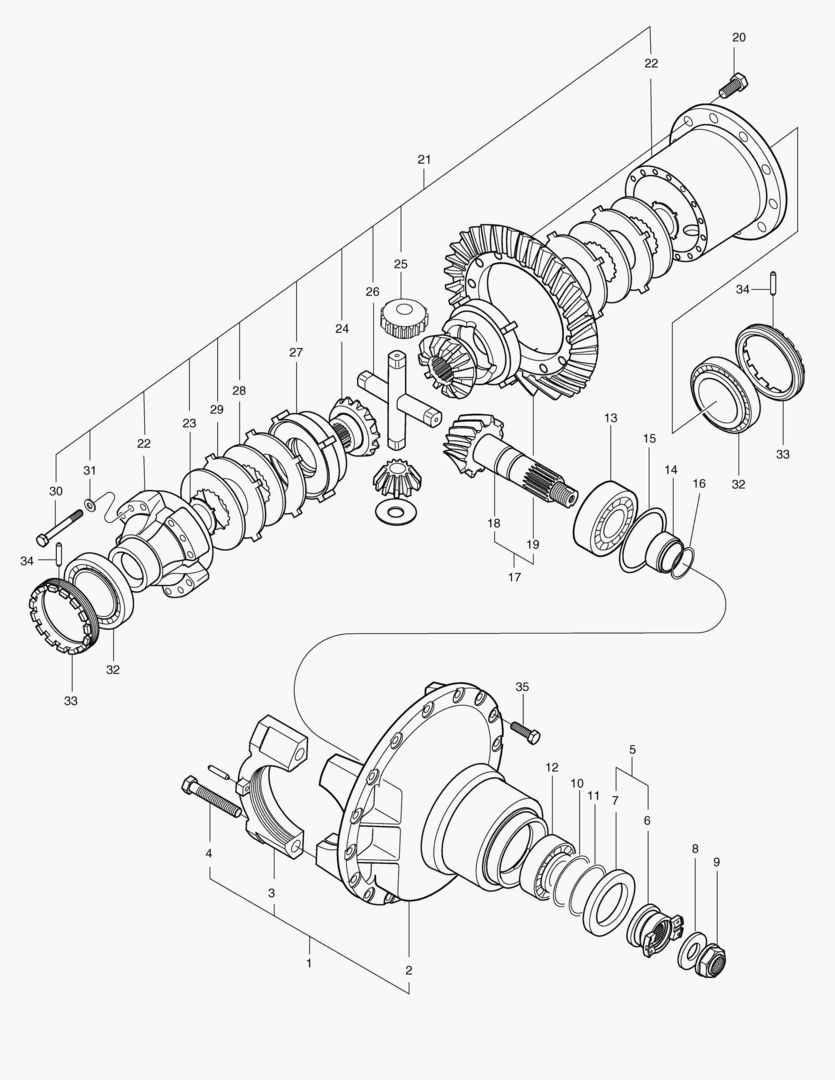 ПЕРЕДНИИ ШЕСТЕРНИ ДИФФЕРЕНЦИАЛА-ОПЦИЯ