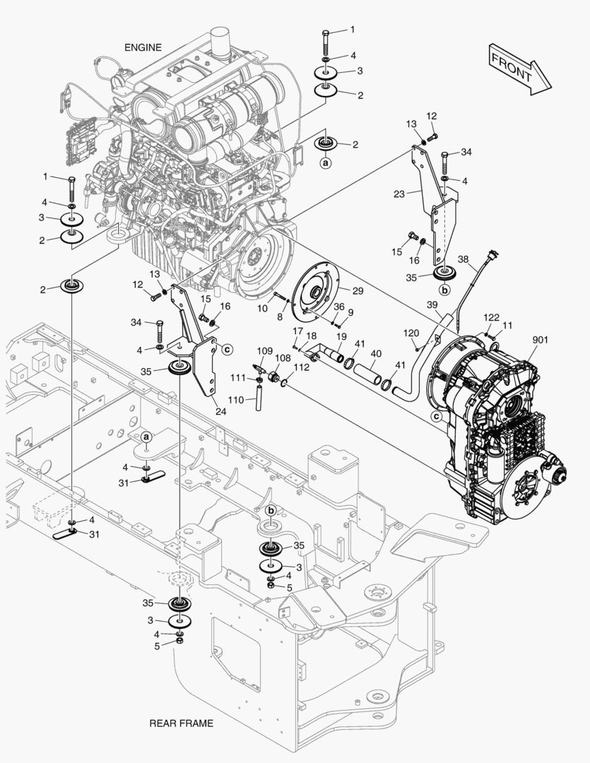 1130 ENGINE MOUNTING(3)