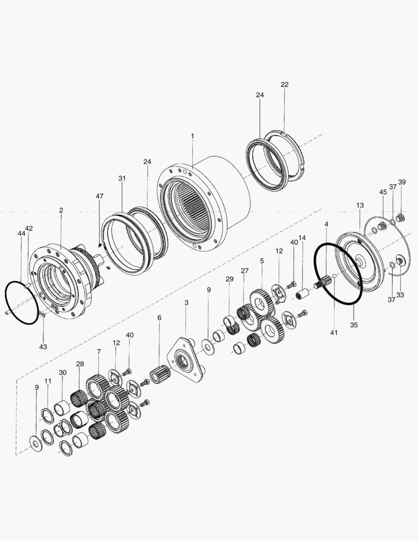 4221 TRAVEL REDUCTION GEAR [50370~]