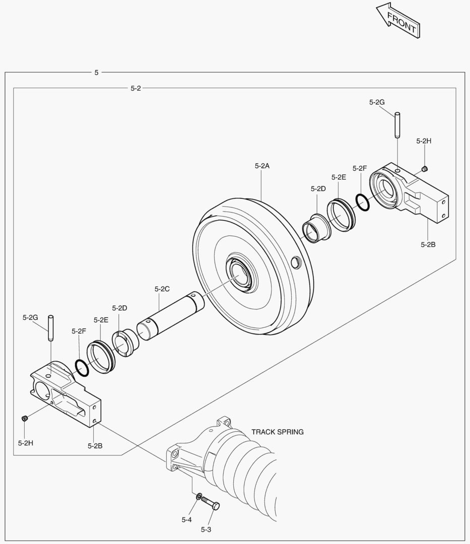 НАТЯЖНОЕ КОЛЕСО(DX225LCA)