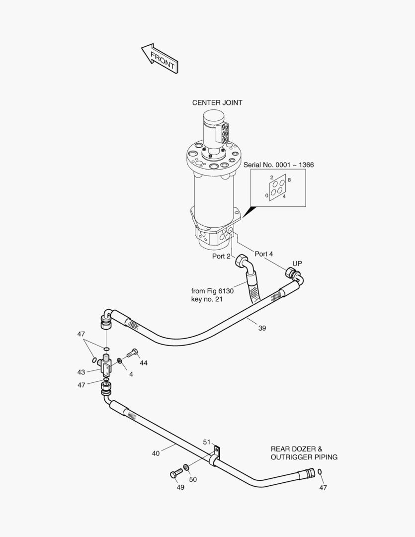 Спецтехника 6222 FRONT DOZER PIPING(3-2)-BOLTING TYPE [1147~] - главное фото