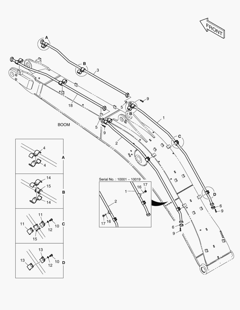 6250 BOOM PIPING - ONE & TWO WAY