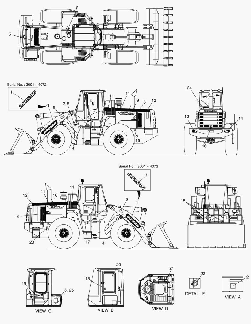 Схема 4130 DECAL - ROPS & FOPS