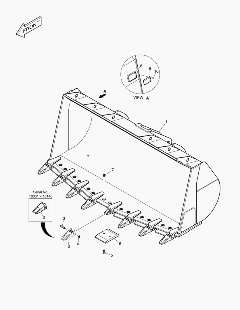 5640 BUCKET - 3.5гЋҐ (V-TYPE)