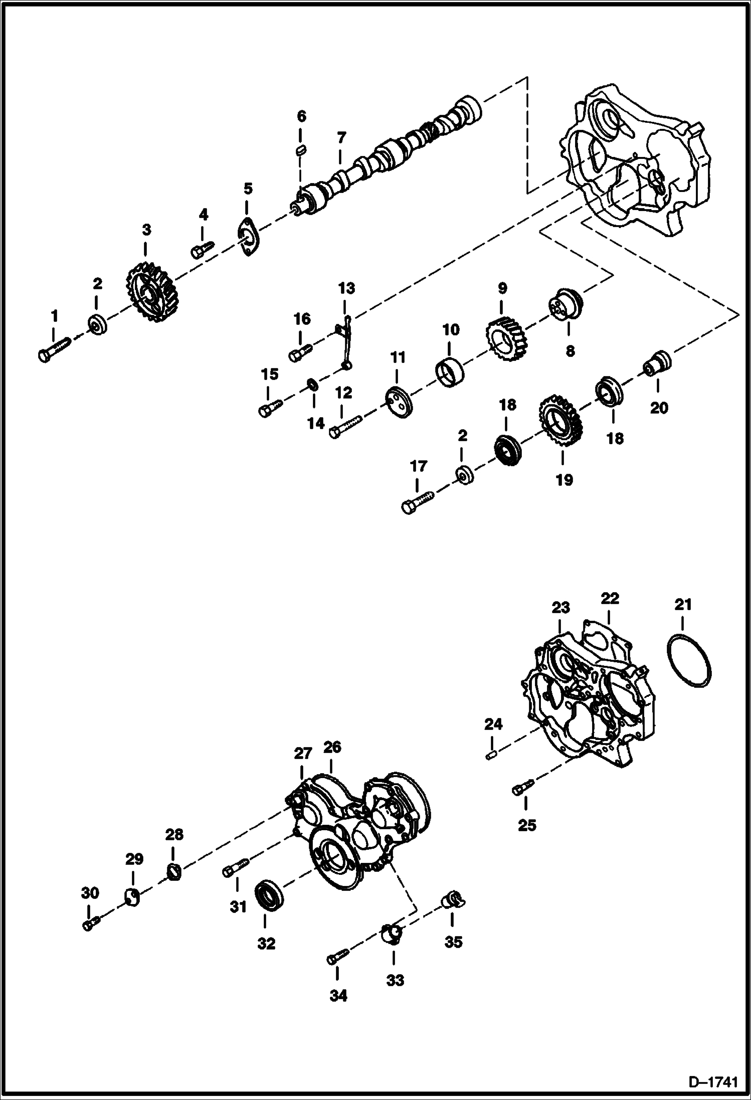 РАСПРЕДЕЛИТЕЛЬНЫЙ ВАЛ И ШЕСТЕРНЯ РАСПРЕДЕЛИТЕЛЬНОГО ВАЛА
