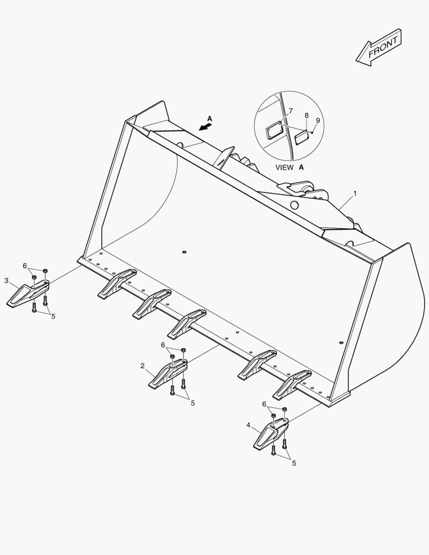 2140 BUCKET-2.0mВі TOOTH