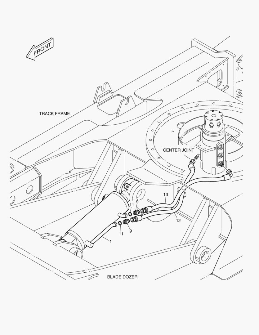 ТРУБОПРОВОД БУЛЬДОЗЕРА