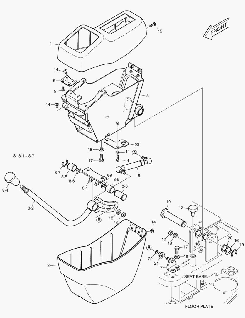 ПУЛЬТ УПРАВЛЕНИЯ - ЛЕВОСТОРОННИЙ