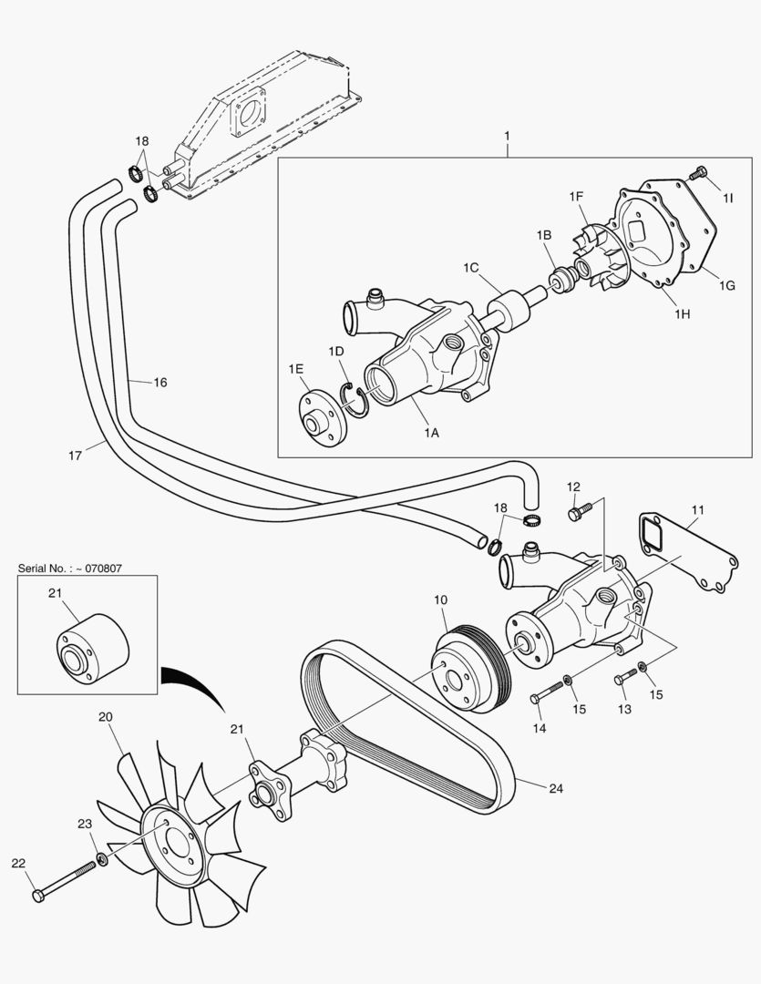 012 WATER PUMP & COOLING FAN