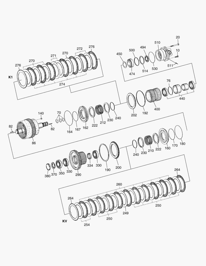 СЦЕПЛЕНИЕ KV + K1