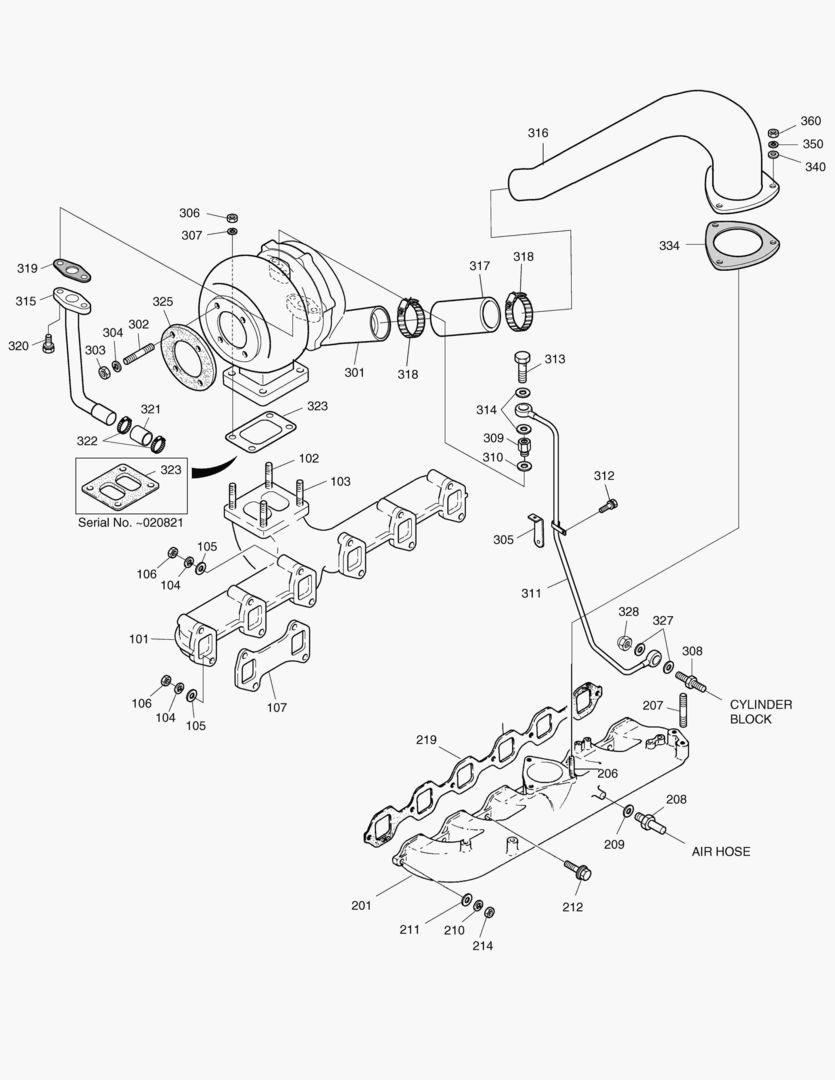 013 INTAKE & EXHAUST MANIFOLD