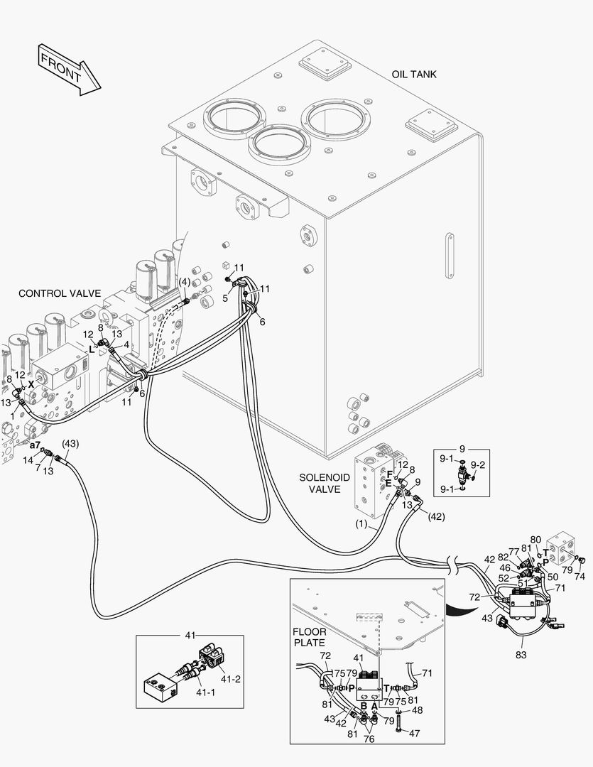ТРУБОПРОВОД СЕРВОУПРАВЛЕНИЯ - 2 ПУТИ