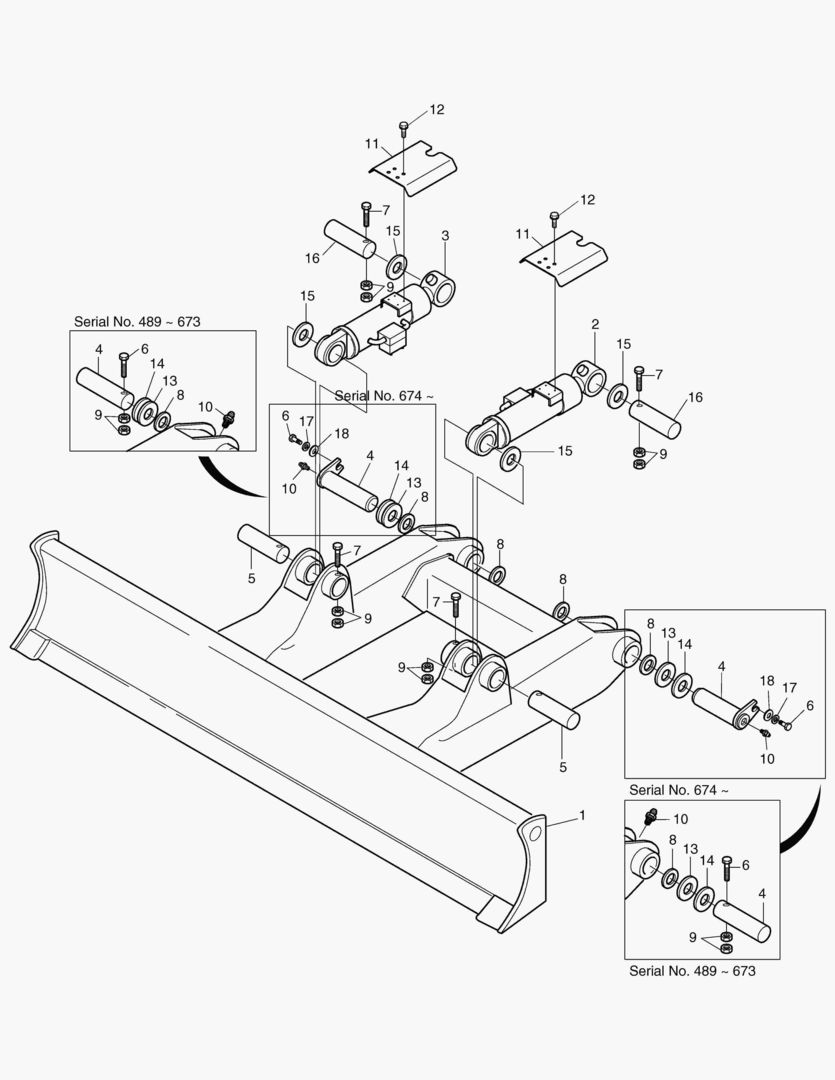 Спецтехника 6610 DOZER BLADE-2700mm FOR 700mm SHOE [489~] - главное фото