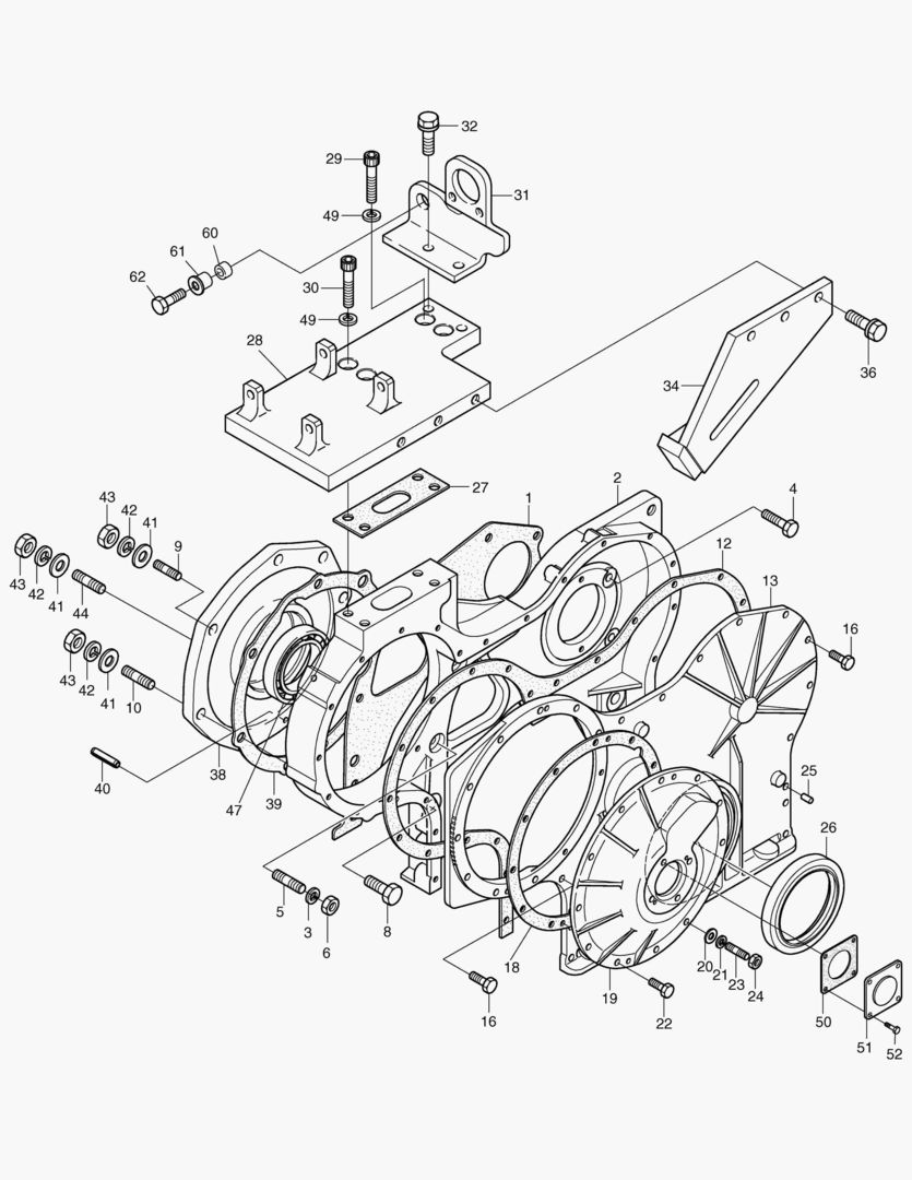 КАРТЕР РАСПРЕДЕЛИТЕЛЬНЫХ ШЕСТЕРЕН