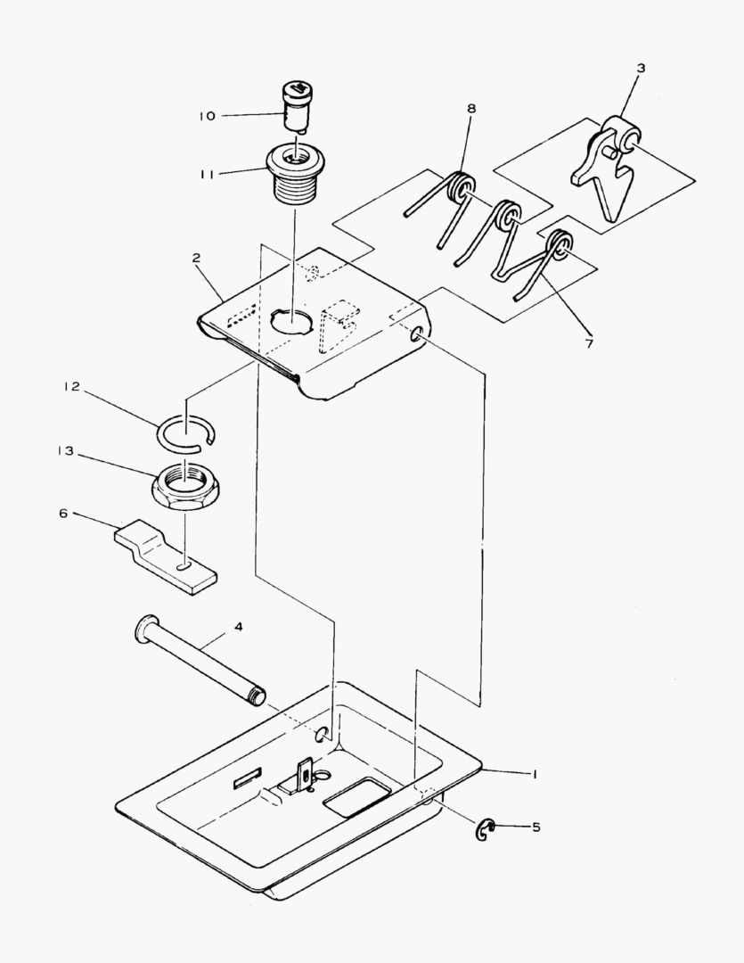 ЗАМОК ДВЕРИ(ЛЕВОСТОРОННИЙ)