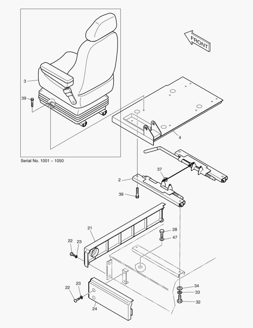 1410 SEAT & ELECTRIC BOX